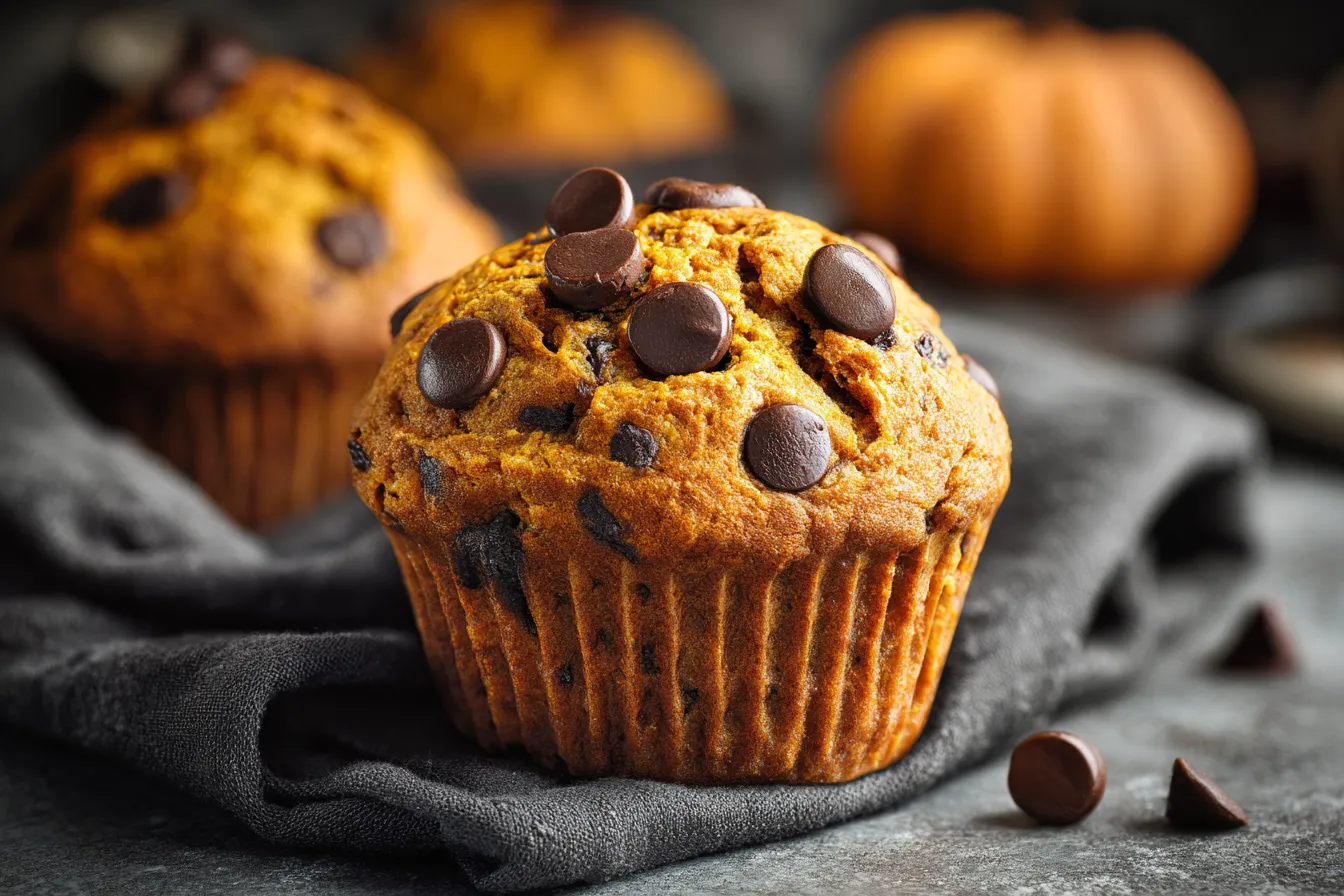 Pumpkin Chocolate Chip Muffins upscaled 68c2ad1c41bb9