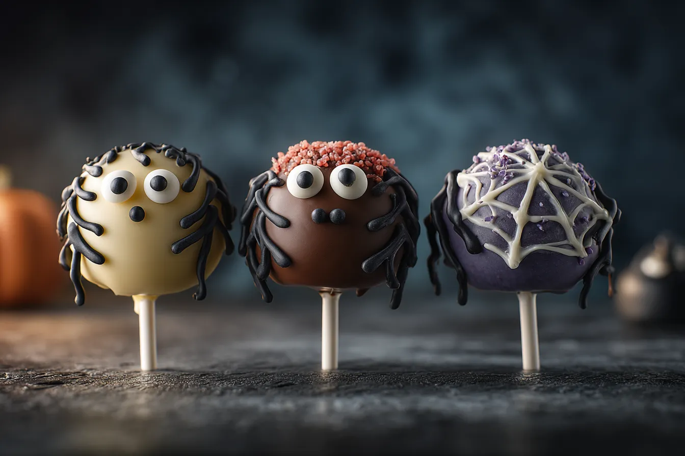Spooky Spider Cake Pops