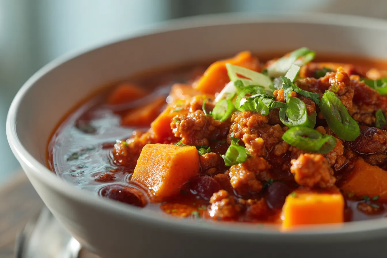 Savory Turkey Sweet Potato Chili Hearty Healthy Delight 4 Turkey Sweet Potato Chili upscaled 68c2d74bb6579