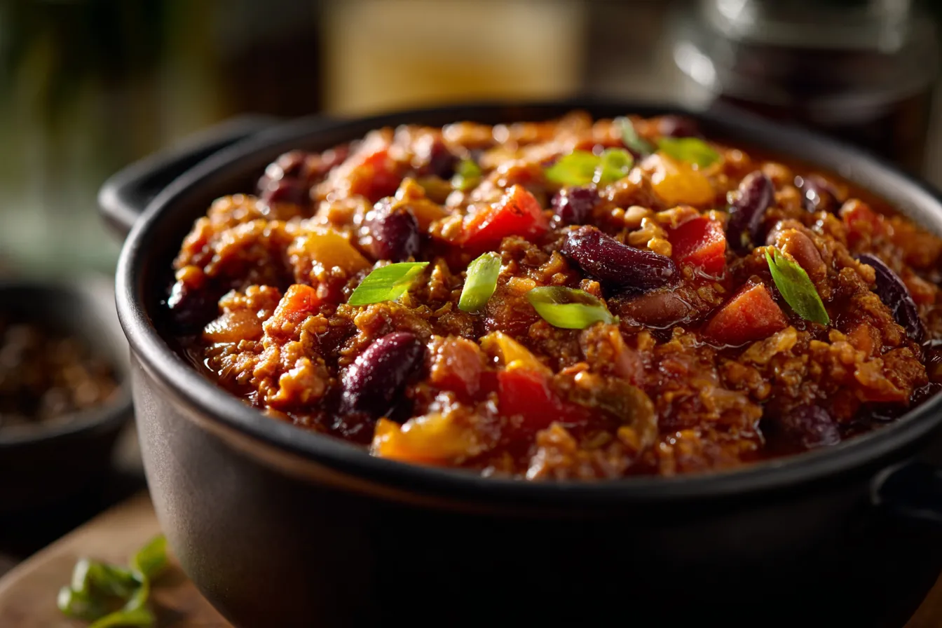 Savory Vegetarian Chili Recipe Quick Easy Delicious Vegetarian Chili Recipe