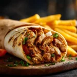 chicken shawarma & fries