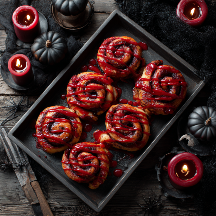 Bloody Cinnamon Rolls Recipe: A Spooky Sweet Halloween Treat 2 01 Bloody Cinnamon Rolls