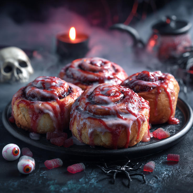 Bloody Cinnamon Rolls Recipe: A Spooky Sweet Halloween Treat 1 04 Bloody Cinnamon Rolls