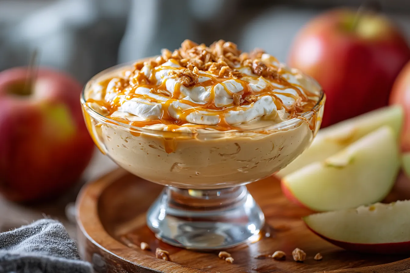 Irresistible Easy Caramel Apple Cheesecake Dip Recipe 3 Easy caramel apple cheesecake upscaled 68dd3b2715ea7