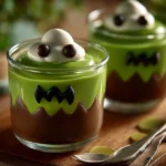 Spooky Frankenstein Pudding Cups: Fun Halloween Snacks for Kids