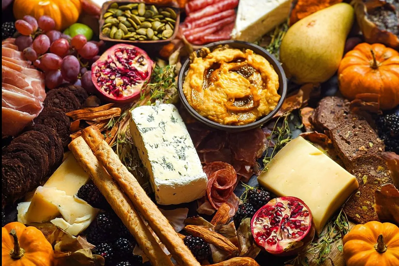 Autumn Harvest Charcuterie Board Display
