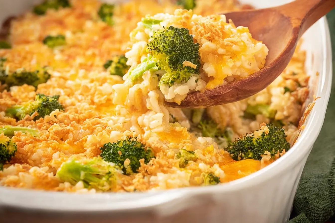 Broccoli Rice Casserole: A Delicious Family Favorite! Delicious Broccoli Rice Casserole Fresh from the Oven