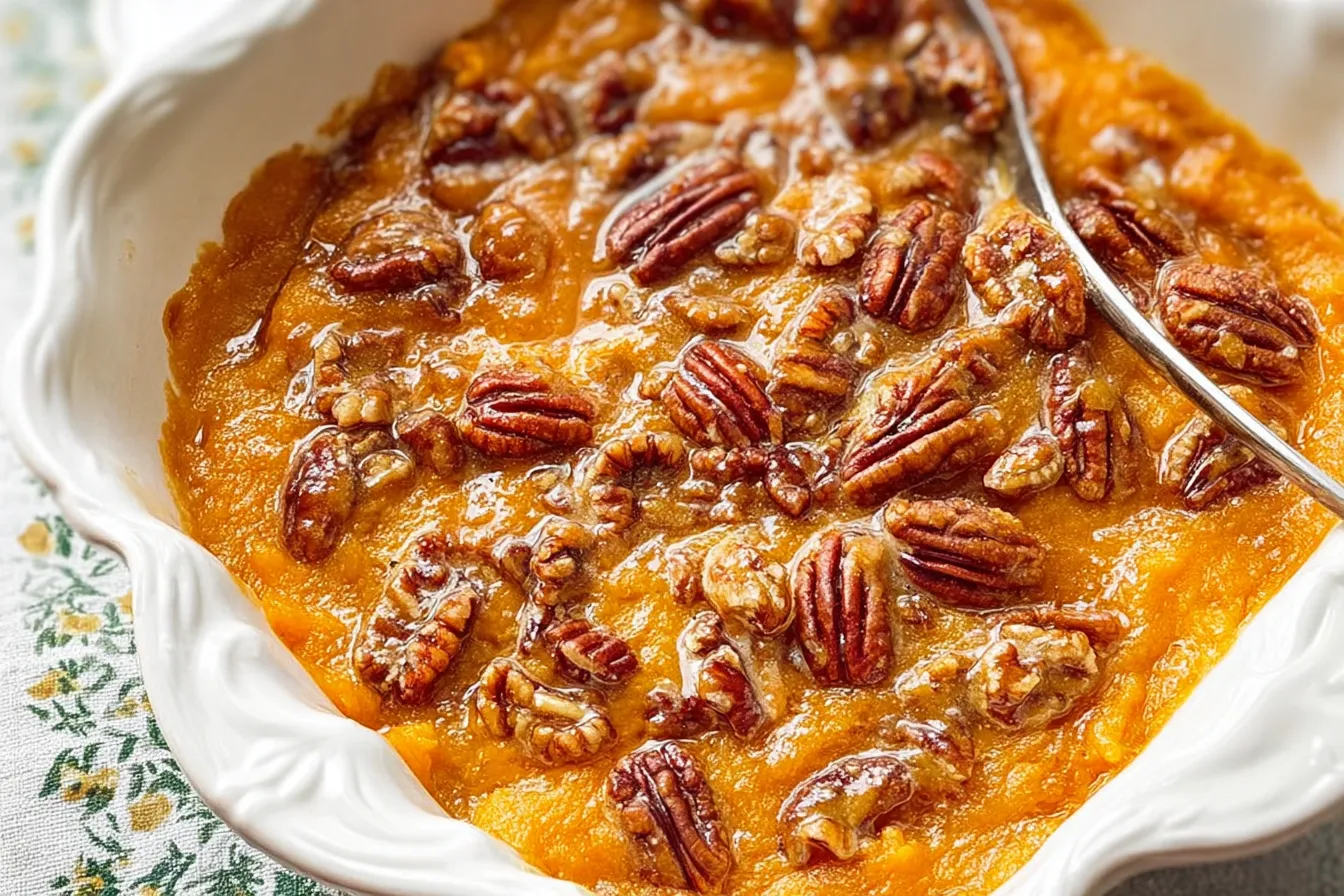 Warm Butternut Squash Casserole Fresh from the Oven