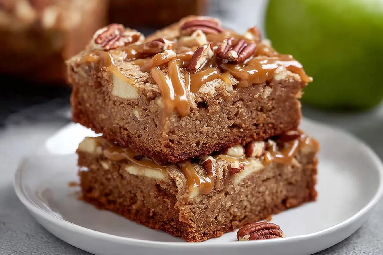 Caramel Apple Blondies: Delightfully Sweet Fall Treats 2 Caramel Apple Blondies