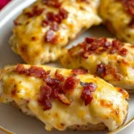 Cheesy Christmas Stuffed Potatoes - Decadent Holiday Treat