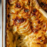 Cheesy Potato Gratin: A Comfort Food Delight 3 Delicious Cheesy Potato Gratin Fresh Out of the Oven