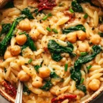 Chickpea & Spinach Orzo Bowl