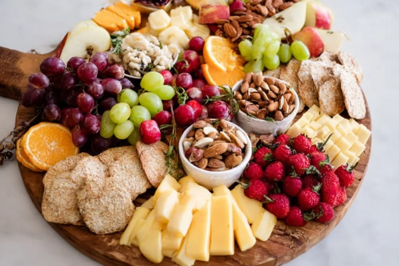 Vibrant Christmas Fruit & Nut Platter