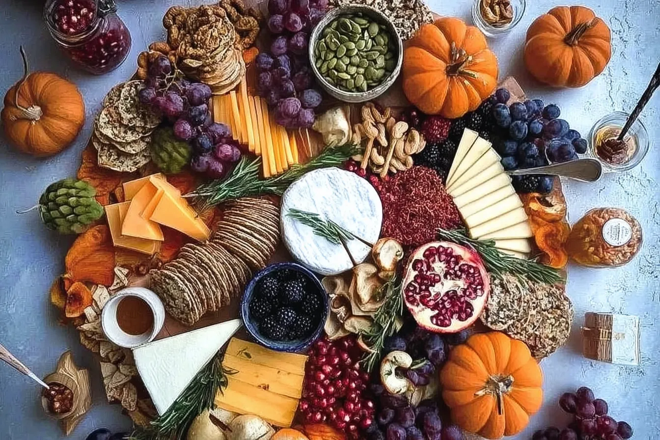 Fall Cheese Board Inspiration with Seasonal Treats