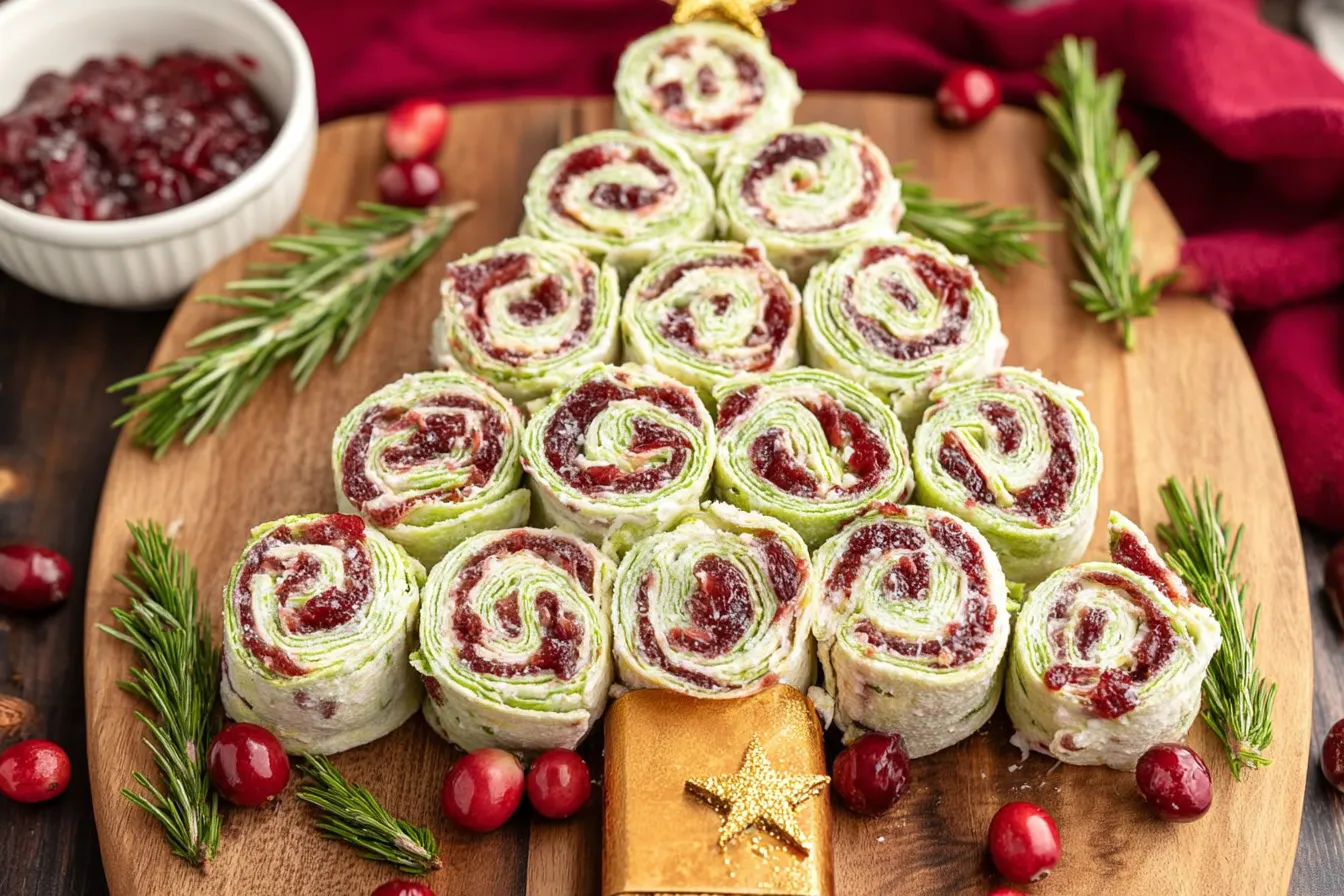 Festive Christmas Cranberry Roll Ups