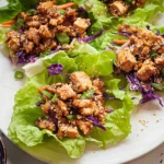 Healthy Tofu Lettuce Wraps: A Deliciously Guilt-Free Treat 3 Healthy Tofu Lettuce Wraps Plated for Serving