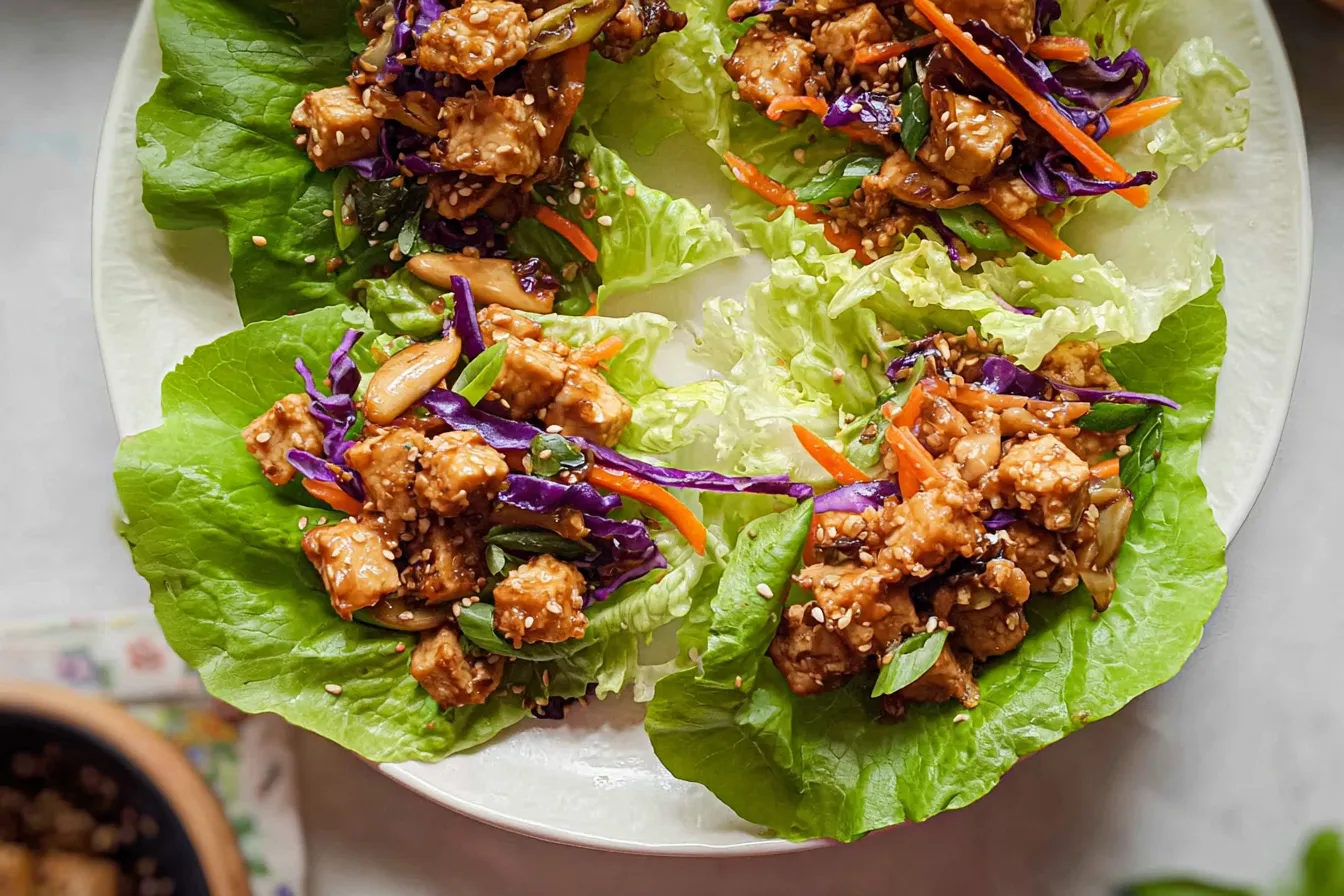 Healthy Tofu Lettuce Wraps: A Deliciously Guilt-Free Treat 2 Healthy Tofu Lettuce Wraps
