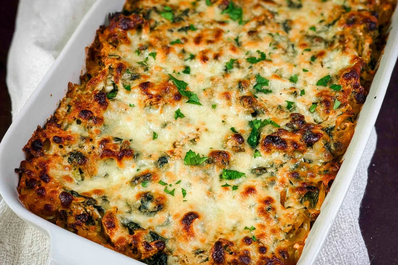 Healthy Turkey & Spinach Bake