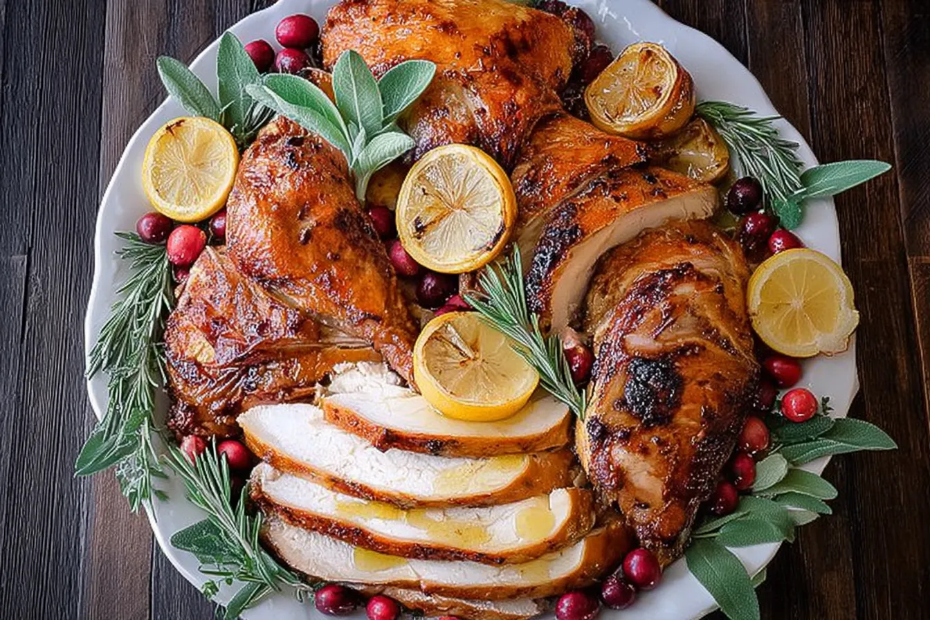 Herb-Roasted Turkey with Lemon & Olive Oil Ready to Serve