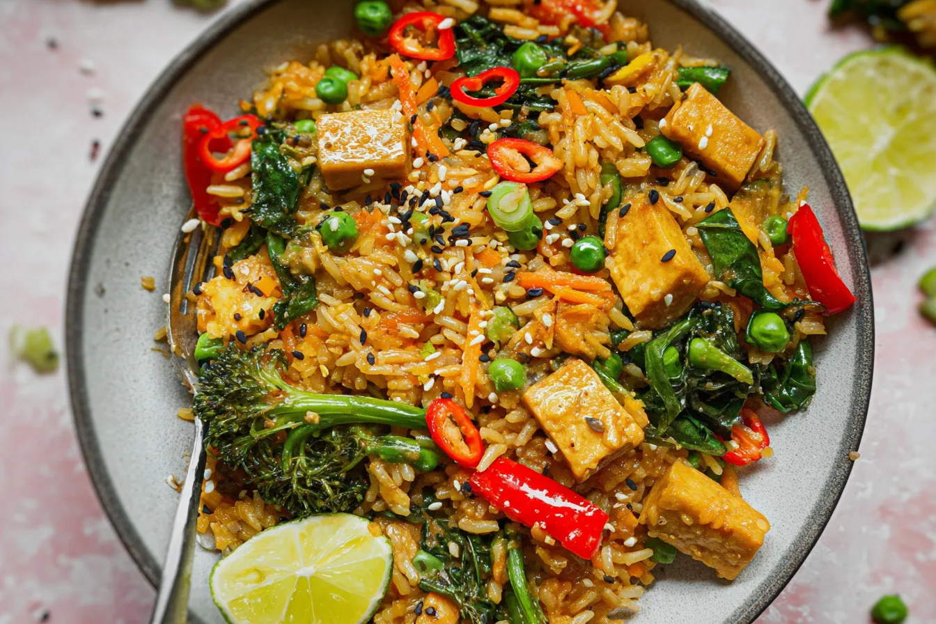 High-Protein Veggie Fried Rice: A Deliciously Healthy Choice 2 High-Protein Veggie Fried Rice