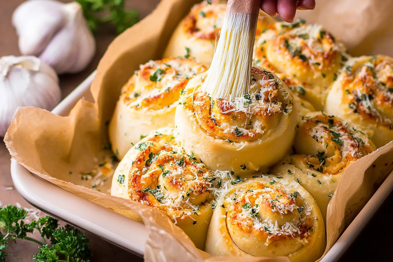 Parmesan Garlic Holiday Rolls That Will Delight Everyone Tasty Parmesan Garlic Holiday Rolls Fresh Out of the Oven