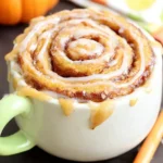 Pumpkin Cinnamon Roll Mug Cake - Quick and Cozy Dessert