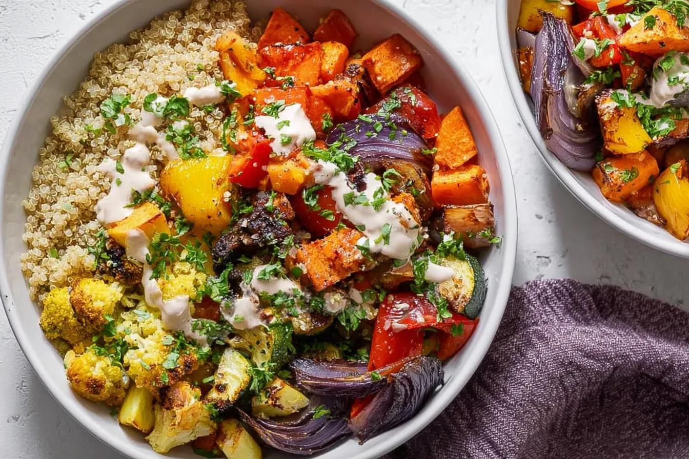 Roasted Veggie Quinoa Meal Prep