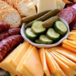 Sausage & Cheese Holiday Board: A Festive Treat to Enjoy! 3 Sausage & Cheese Holiday Board Presentation