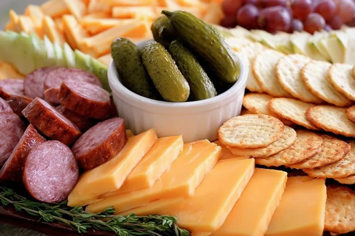 Sausage & Cheese Holiday Board: A Festive Treat to Enjoy! 2 Sausage & Cheese Holiday Board