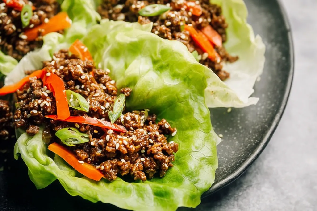 Savory Ground Beef Lettuce Wraps: A Delicious Dinner Delight 2 Savory Ground Beef Lettuce Wraps