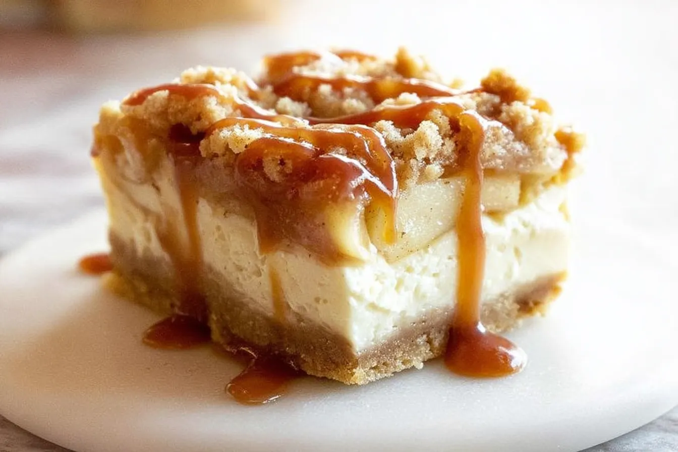 Spiced Apple Cheesecake Bars: A Cozy Fall Delight Spiced Apple Cheesecake Bars Freshly Baked