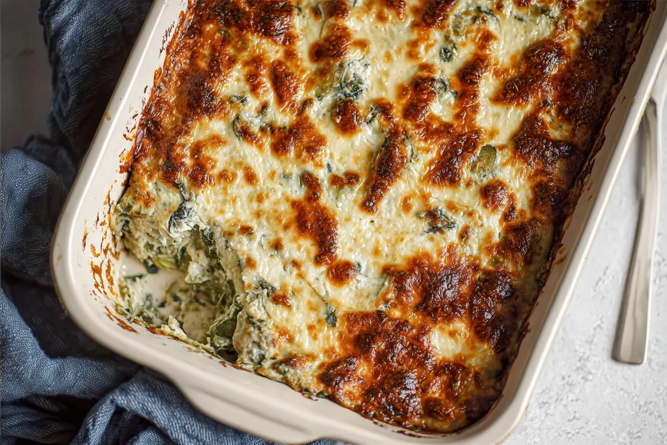 Creamy Spinach Artichoke Casserole – Easy and Delicious