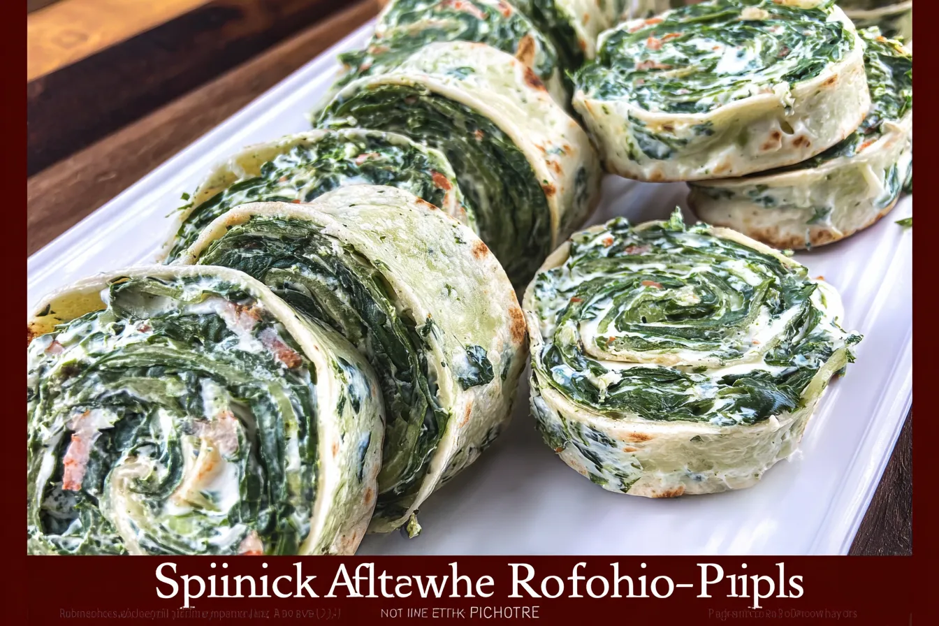 Delicious Spinach Artichoke Tortilla Roll Ups
