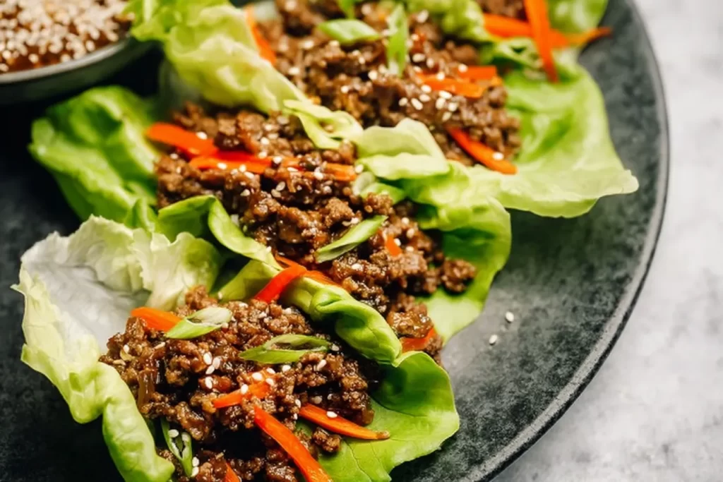 Teriyaki Beef Lettuce Wraps