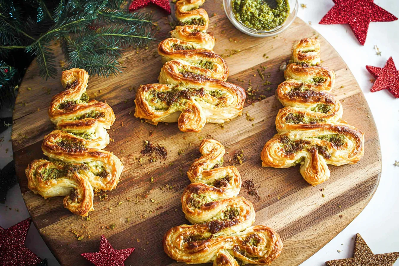 Basil Pesto Puff Pastry Christmas Tree – A Beautiful Centerpiece 2 Basil Pesto Puff Pastry Christmas Tree – Stunning shareable centerpiece