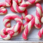 Candy Cane Swirl Cookies – Pink and white striped classics 3 Candy Cane Chocolate Chip Cookies