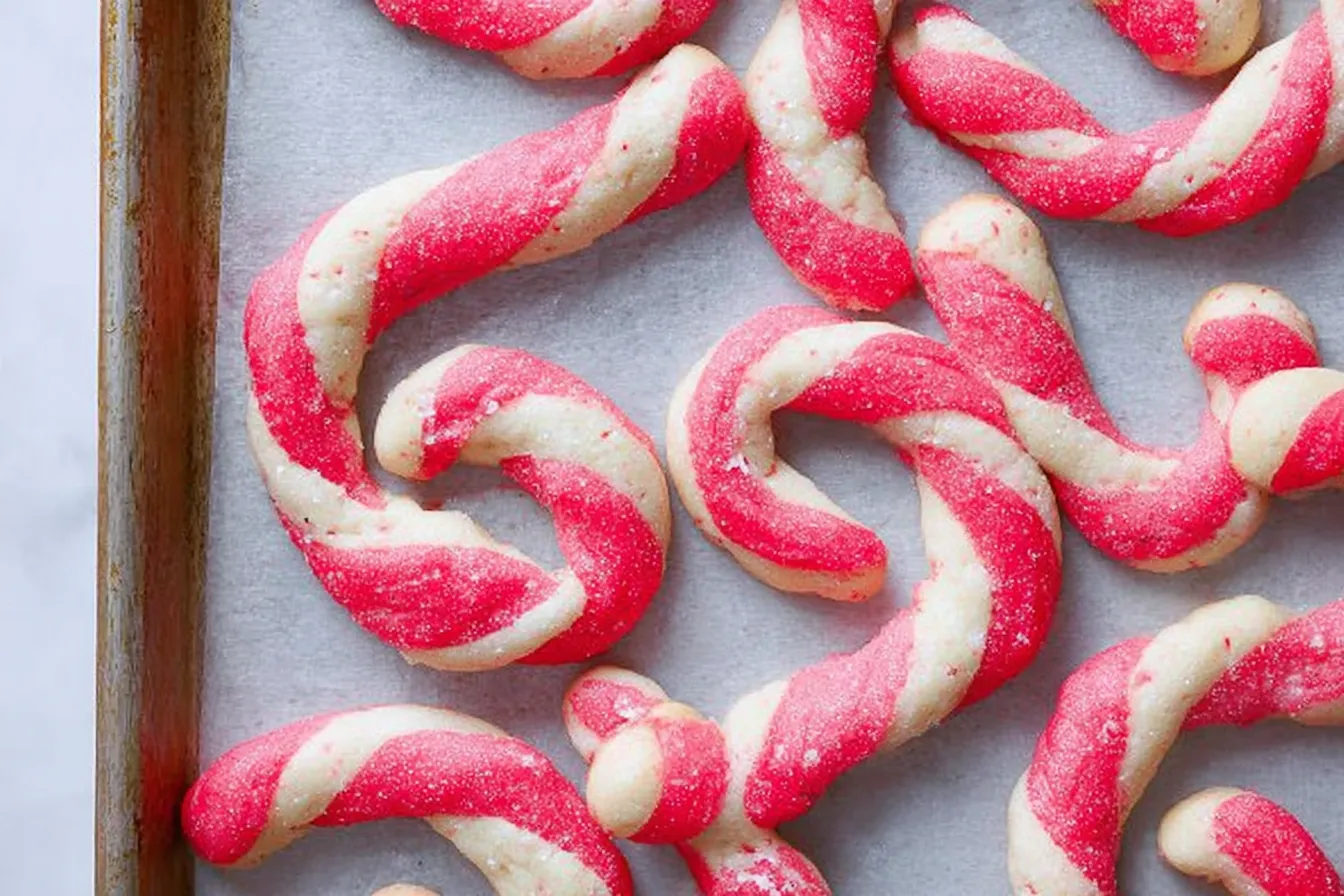 Candy Cane Swirl Cookies – Pink and white striped classics 2 Candy Cane Swirl Cookies – Pink and white striped classics