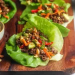 Korean BBQ Ground Beef Wraps