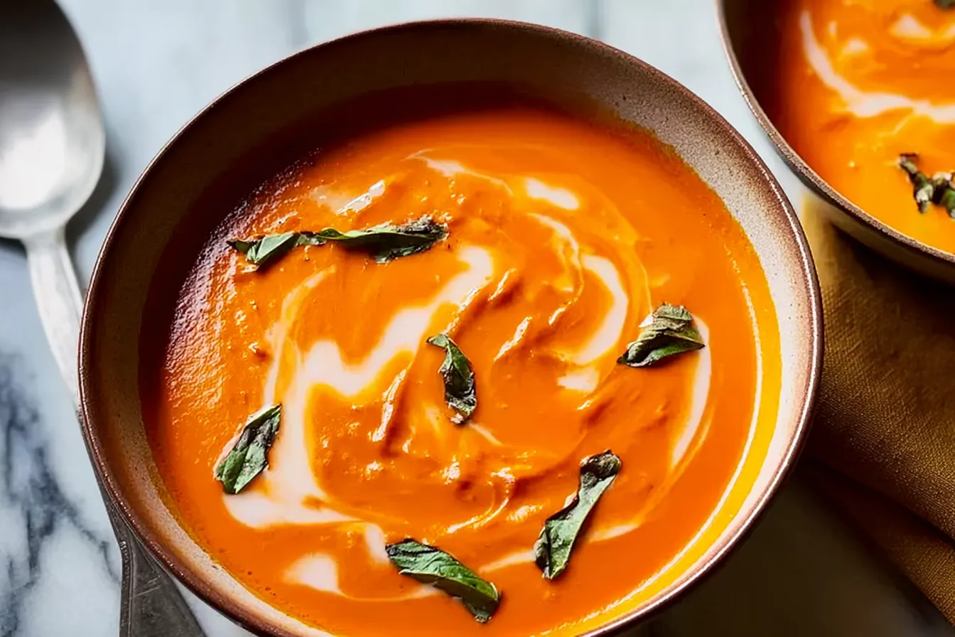 Creamy Tomato Soup with Heavy Cream – Ultra Smooth Delight 2 Creamy Tomato Soup with Heavy Cream – Ultra smooth