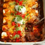 Easy Cheesy Ground Beef Enchiladas Fresh from the Oven