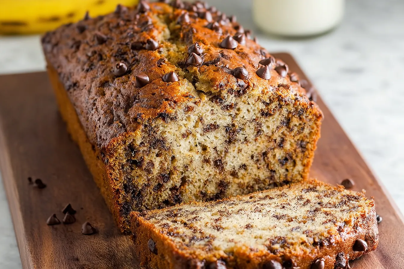 Delicious Easy Chocolate Chip Banana Bread in a Bowl