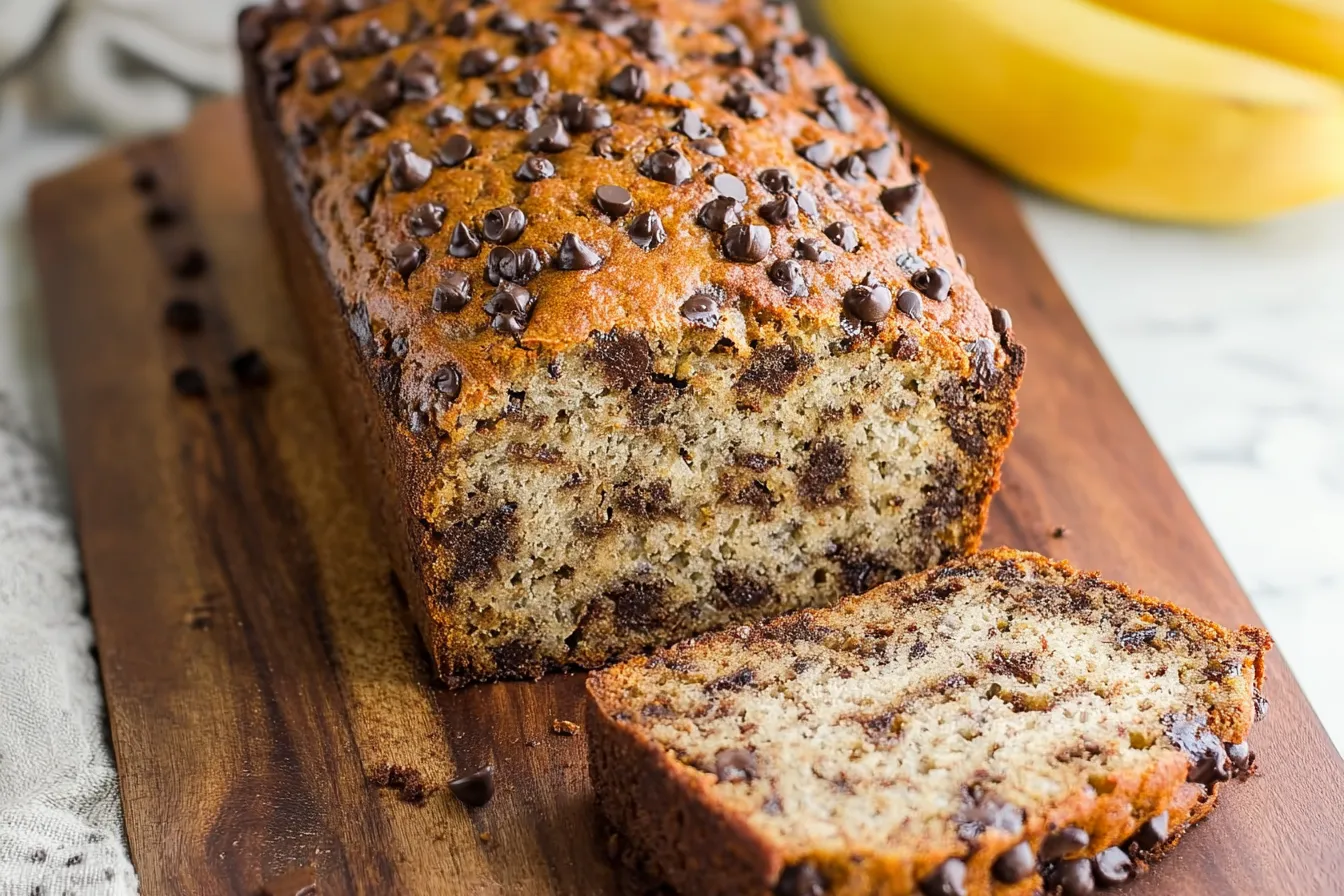 Easy Chocolate Chip Banana Bread – One Bowl Recipe Delight 2 Easy Chocolate Chip Banana Bread – One bowl recipe