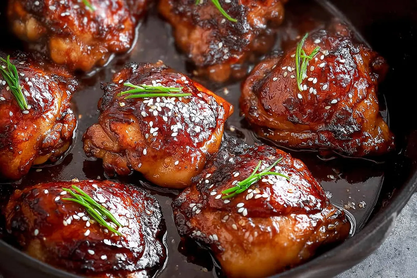 Honey Soy Chicken Thighs – Perfect Balance of Flavors Bliss Honey Soy Chicken Thighs on Plate
