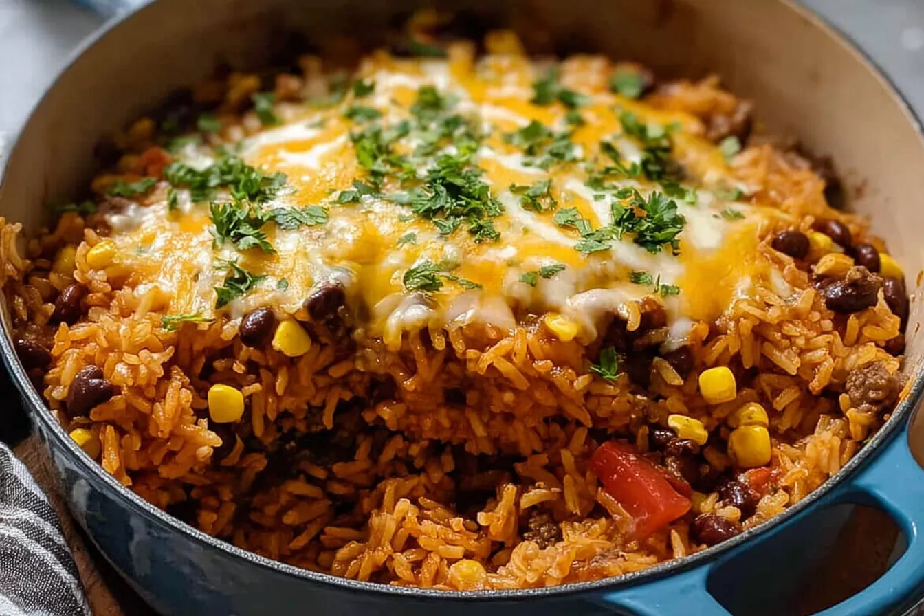 Delicious Mexican Beef Rice Casserole – Crowd Pleaser Recipe