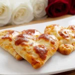 Mini Heart Shaped Pizzas – Kid Friendly Valentine Snack Delight 3 Mini Heart Shaped Pizzas Fresh Out of the Oven