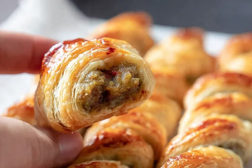 Sausage Puff Pastry Twists