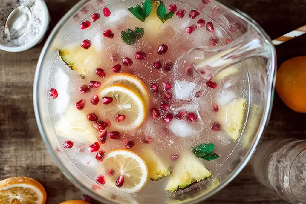 Winter White Champagne Punch – Coconut, Pineapple Delight! 2 Winter White Champagne Punch