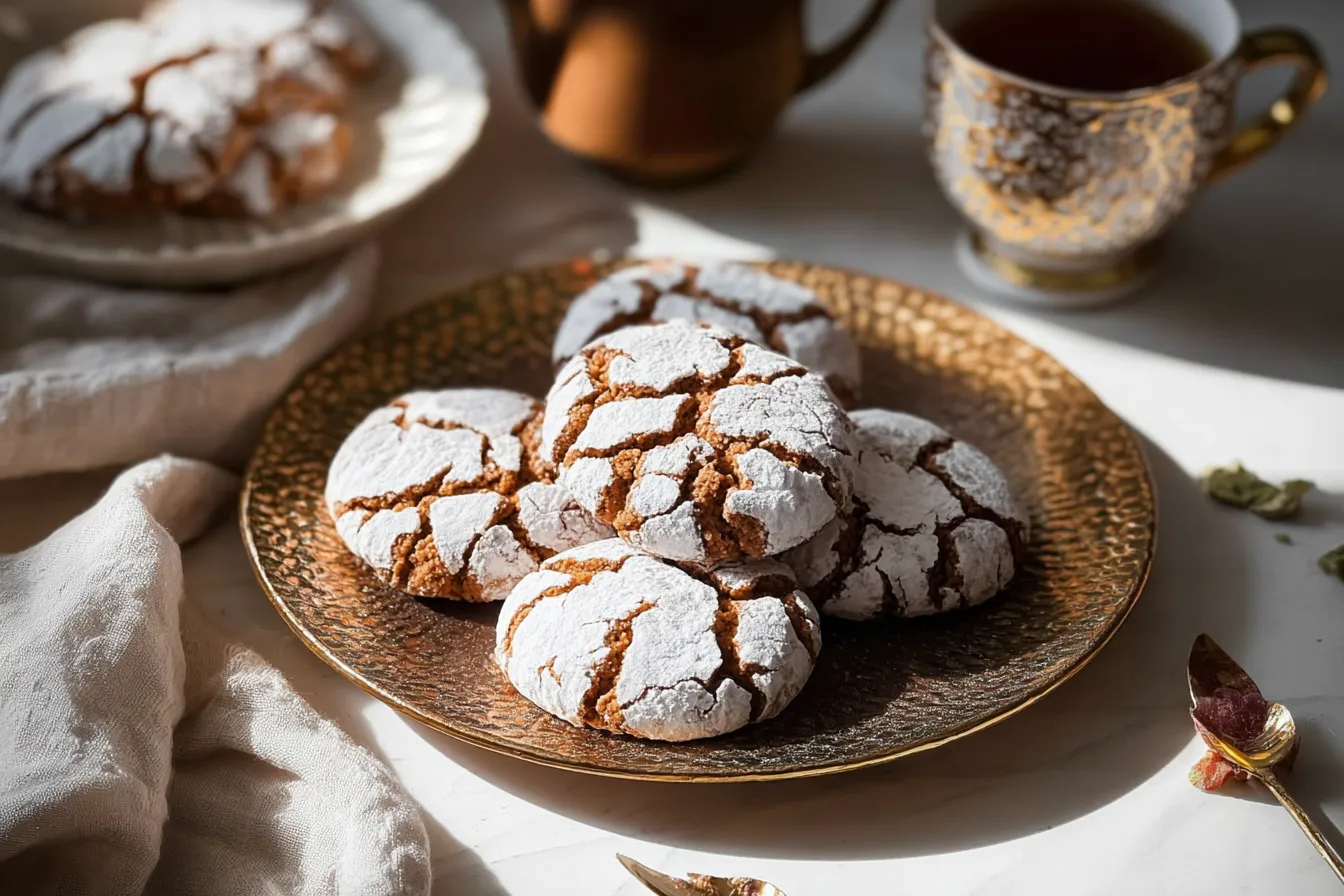 Soft and Spiced Gingerbread Crinkle Cookies – Sweet spice perfection