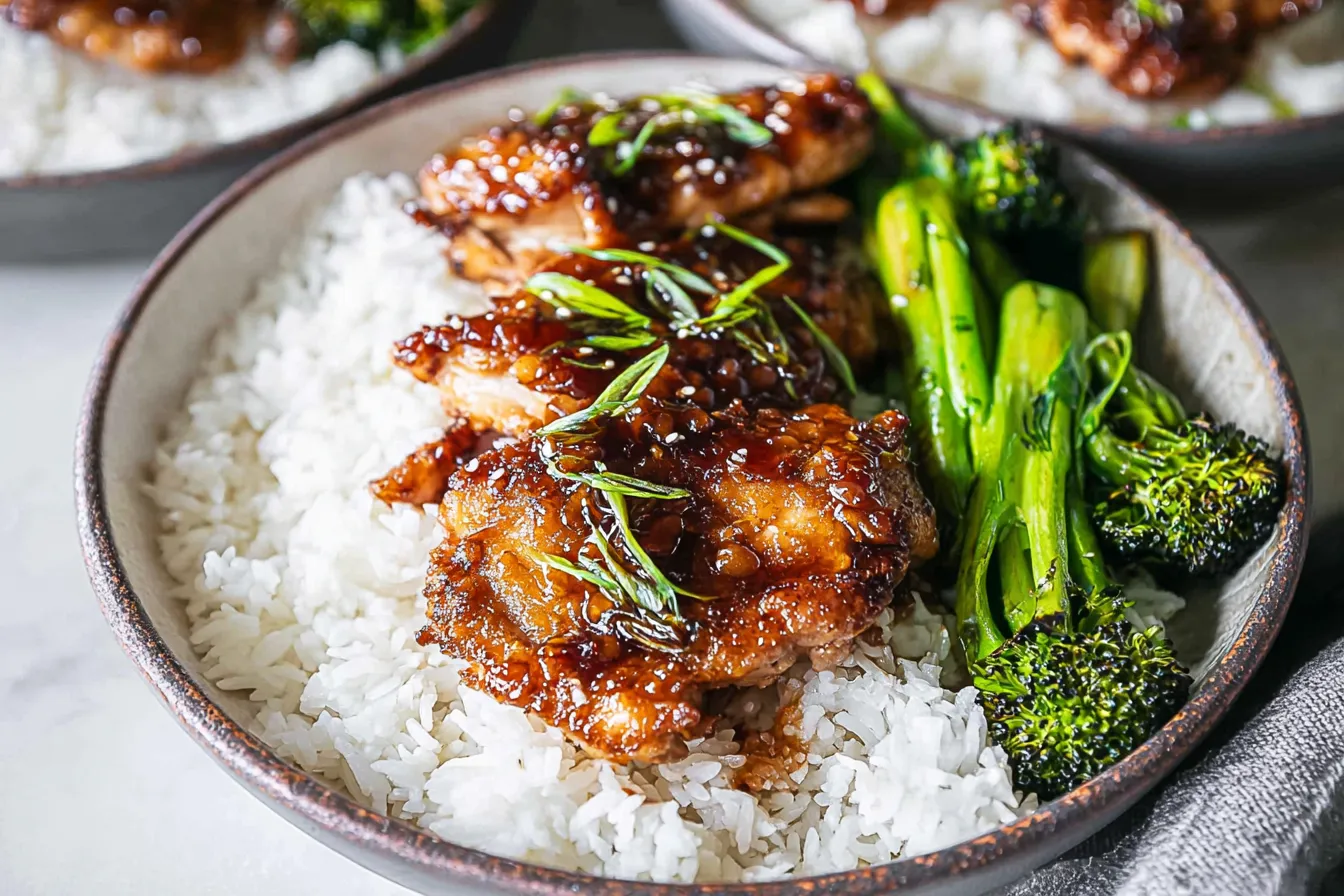 Soy Garlic Chicken Thighs – Easy Asian inspired dinner