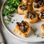 Mushroom and Thyme Puff Pastry Squares